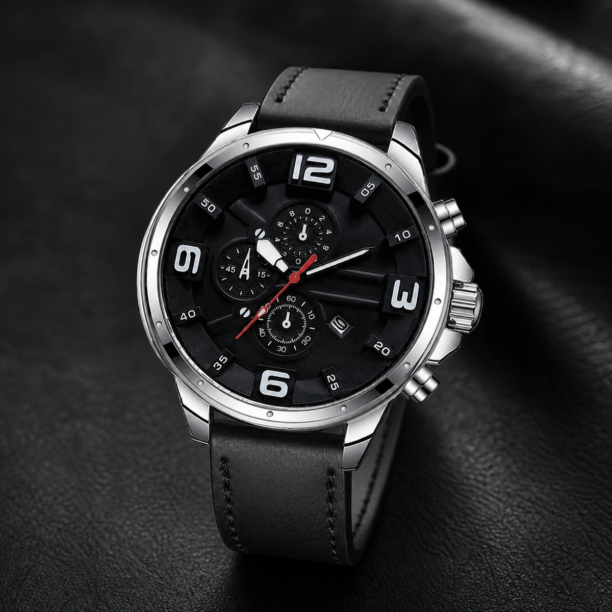 Men’s Bold Numeral Quartz Watch — product photo 03