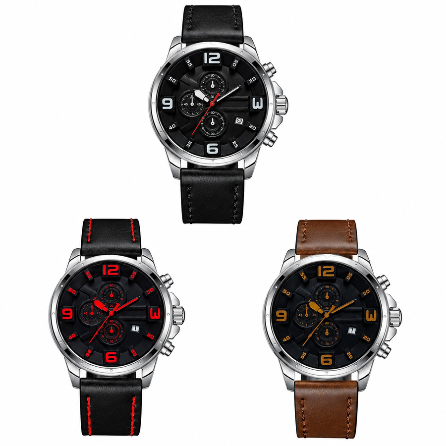 Men’s Bold Numeral Quartz Watch — product photo 05