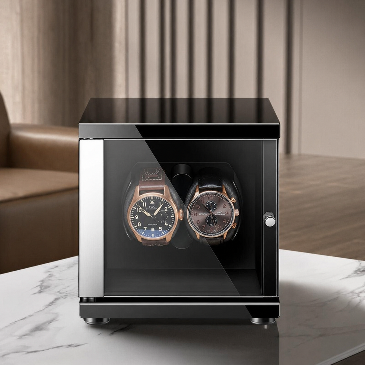 ETERNALS Automatic Watch Winder — 2 Slots — Black Finish — product image 01