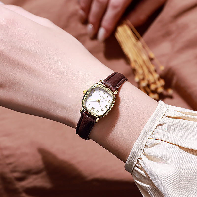 ETERNALS Digital Watch for Women — White surface and black belt — product image 09