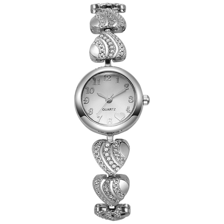 ETERNALS Heart-Shaped Bracelet Quartz Watch for Women — Silver — product image 05