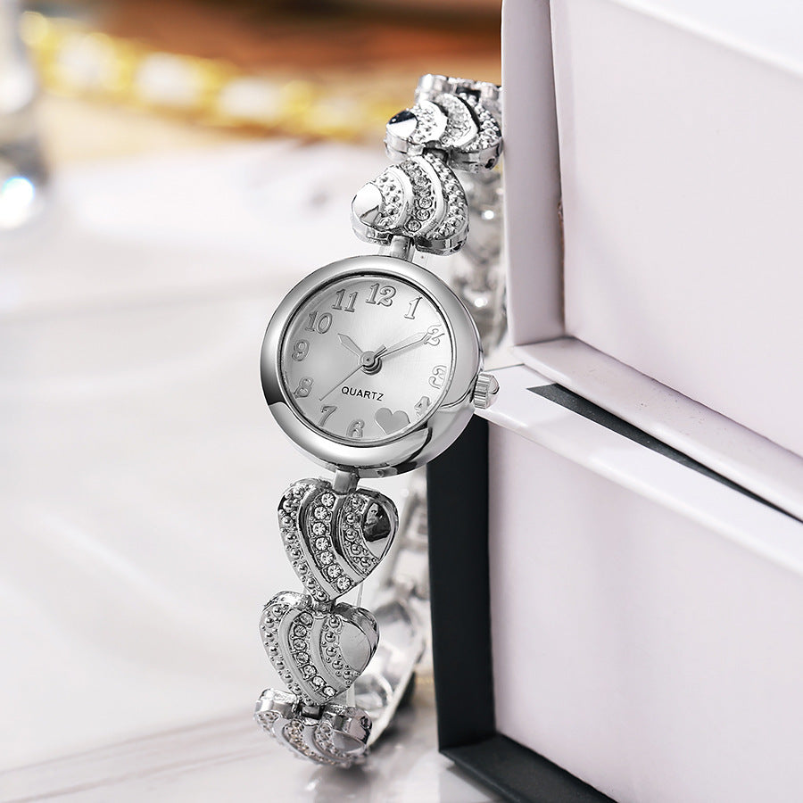 ETERNALS Heart-Shaped Bracelet Quartz Watch for Women — Silver — product image 07