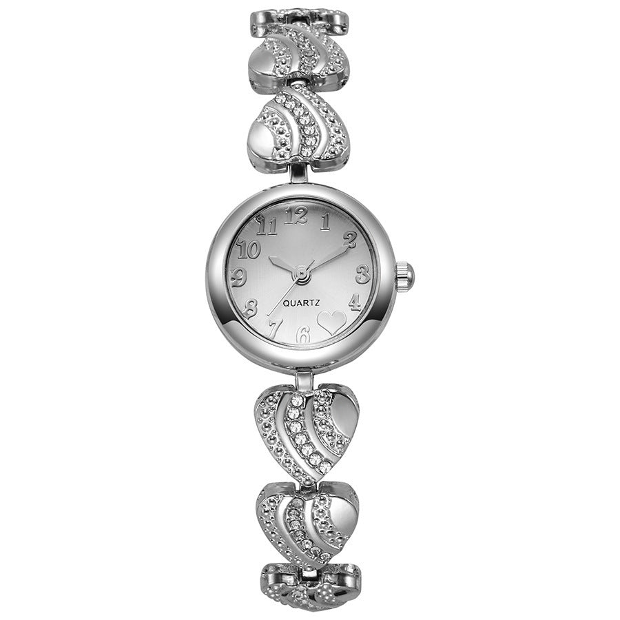ETERNALS Heart-Shaped Bracelet Quartz Watch for Women — Silver — product image 10