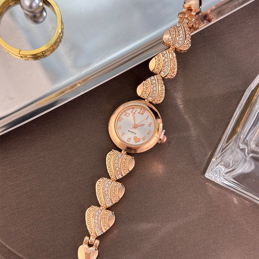 ETERNALS Heart-Shaped Bracelet Quartz Watch for Women — Silver — product image 12