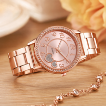 ETERNALS Heart-Shaped Bracelet Quartz Watch for Women — Rose gold — product image 07