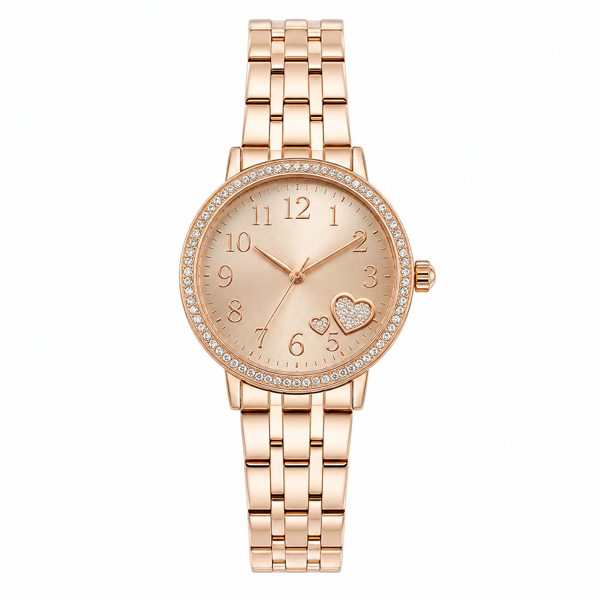 ETERNALS Heart-Shaped Bracelet Quartz Watch for Women — Rose gold — product image 11