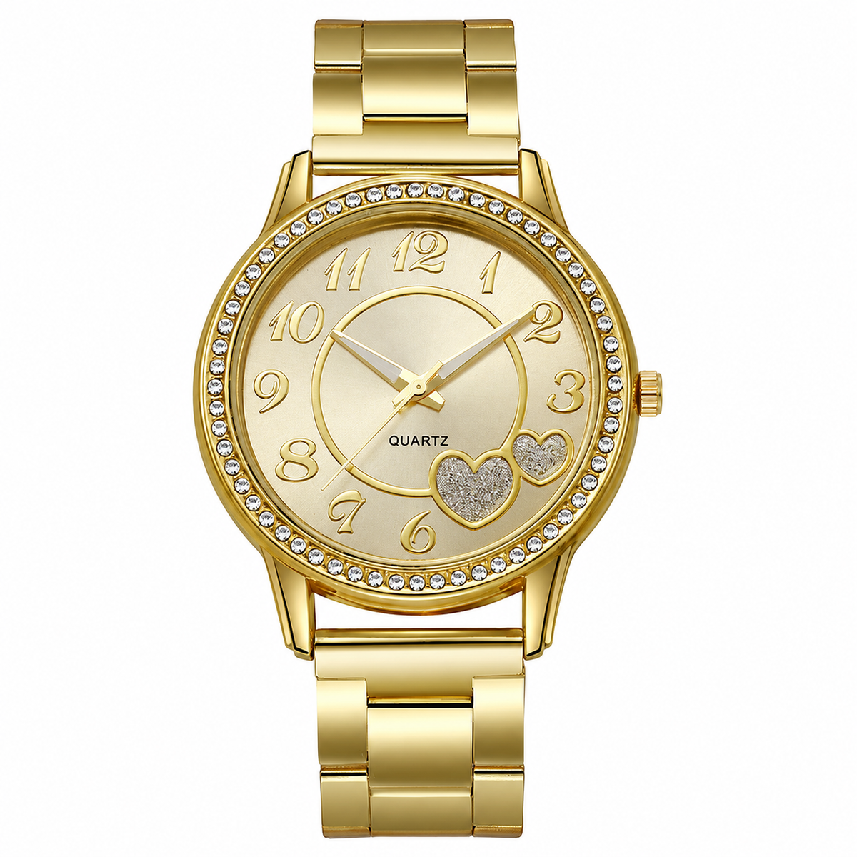 ETERNALS Heart-Shaped Bracelet Quartz Watch for Women — Rose Gold — product image 12