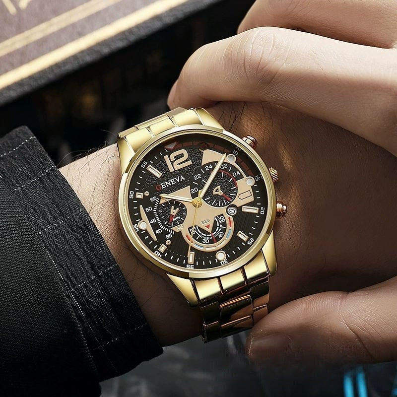 ETERNALS Metal Bracelet Quartz Watch for Men — Rose gold — product image 01