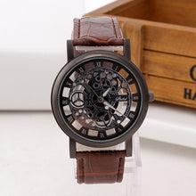 ETERNALS Open-Design Quartz Watch for Men — Gold Disc Black Strap — product image 03