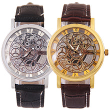 ETERNALS Open-Design Quartz Watch for Men — Gold Disc Black Strap — product image 05