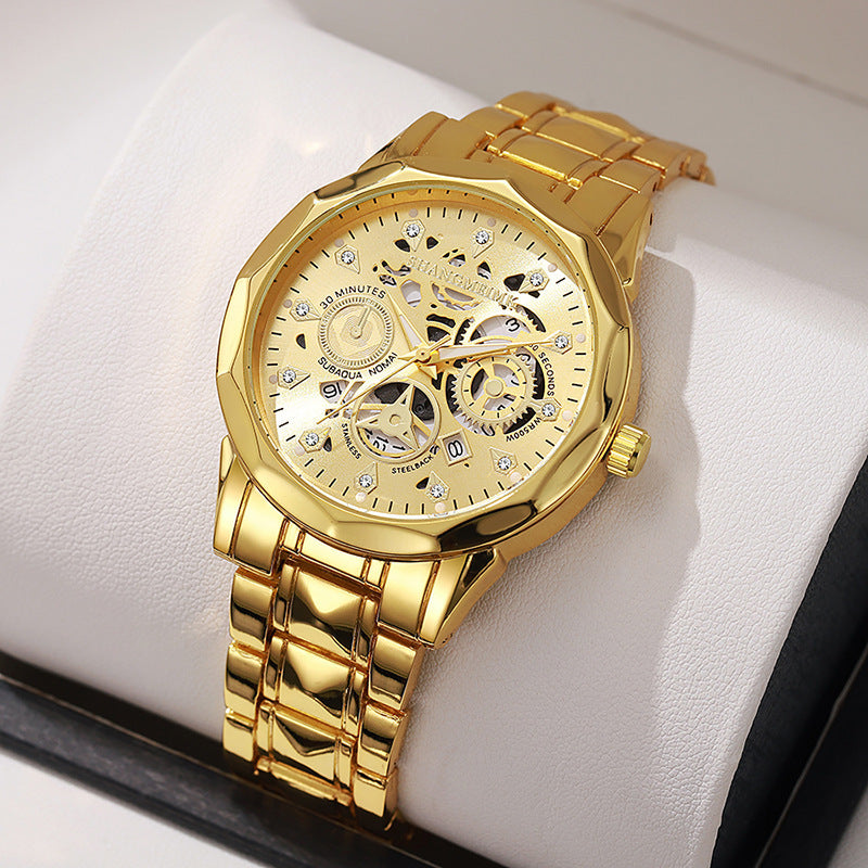 ETERNALS Open-Design Quartz Watch for Men — Gold — product image 02