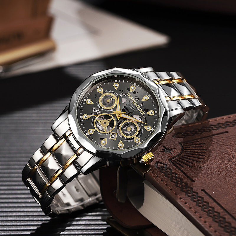 ETERNALS Open-Design Quartz Watch for Men — Gold — product image 03