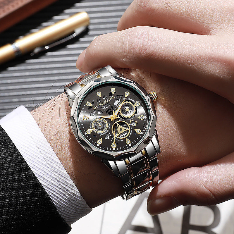 ETERNALS Open-Design Quartz Watch for Men — Gold — product image 04