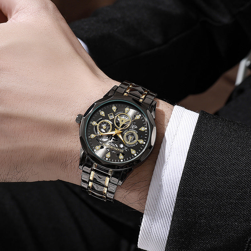 ETERNALS Open-Design Quartz Watch for Men — Gold — product image 11