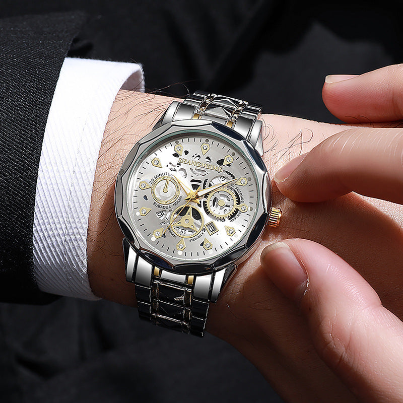 ETERNALS Open-Design Quartz Watch for Men — Gold — product image 12