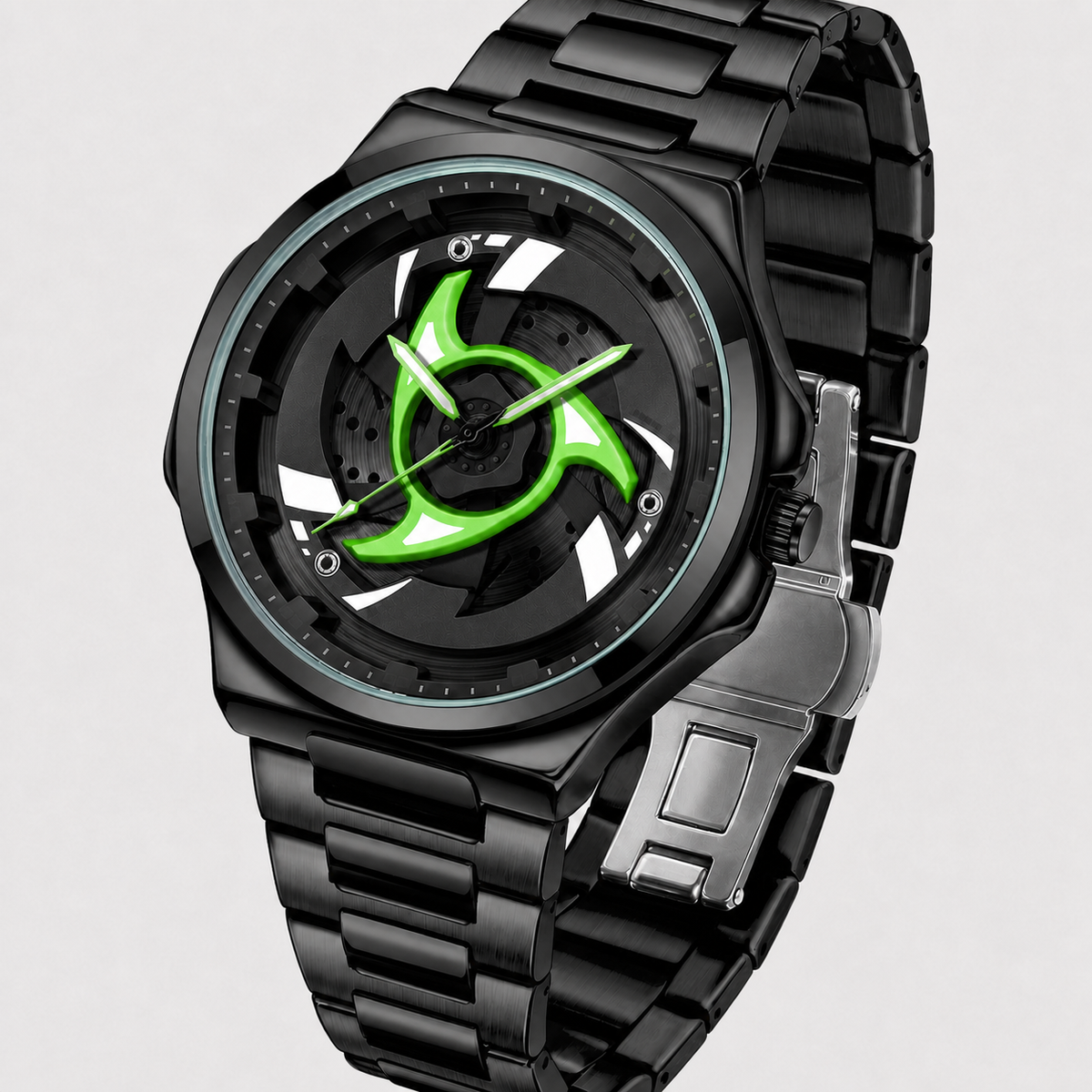 Men’s Spiral-Turbine Dial Quartz Watch — product photo 05