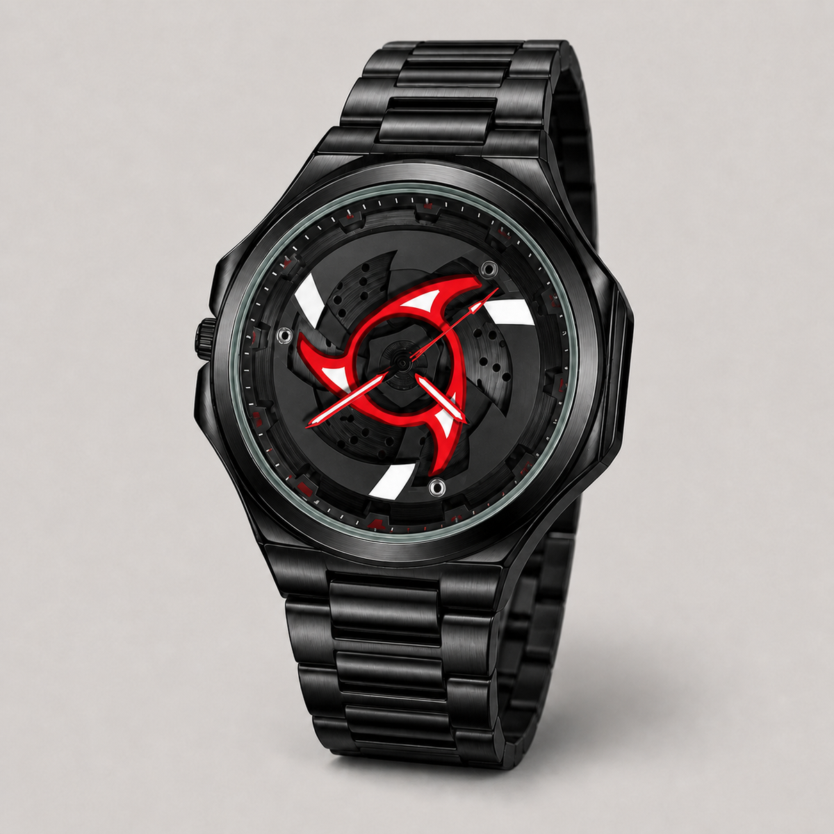 Men’s Spiral-Turbine Dial Quartz Watch — product photo 07