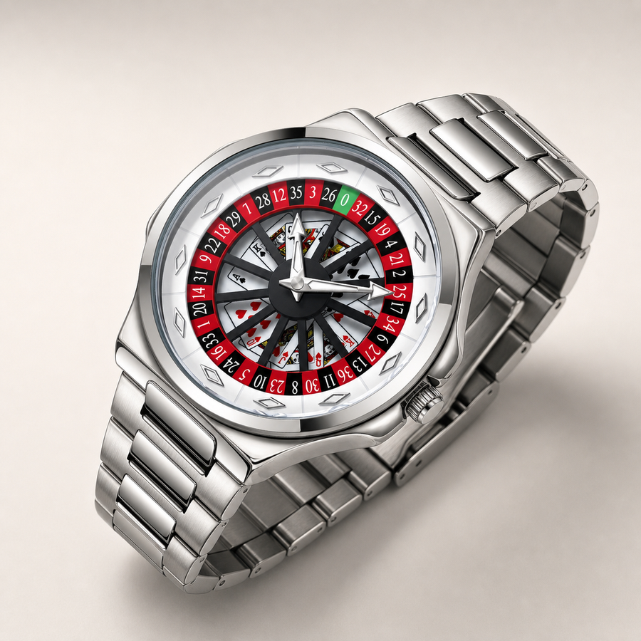 Men’s Angular Roulette-Dial Quartz Watch — product photo 01