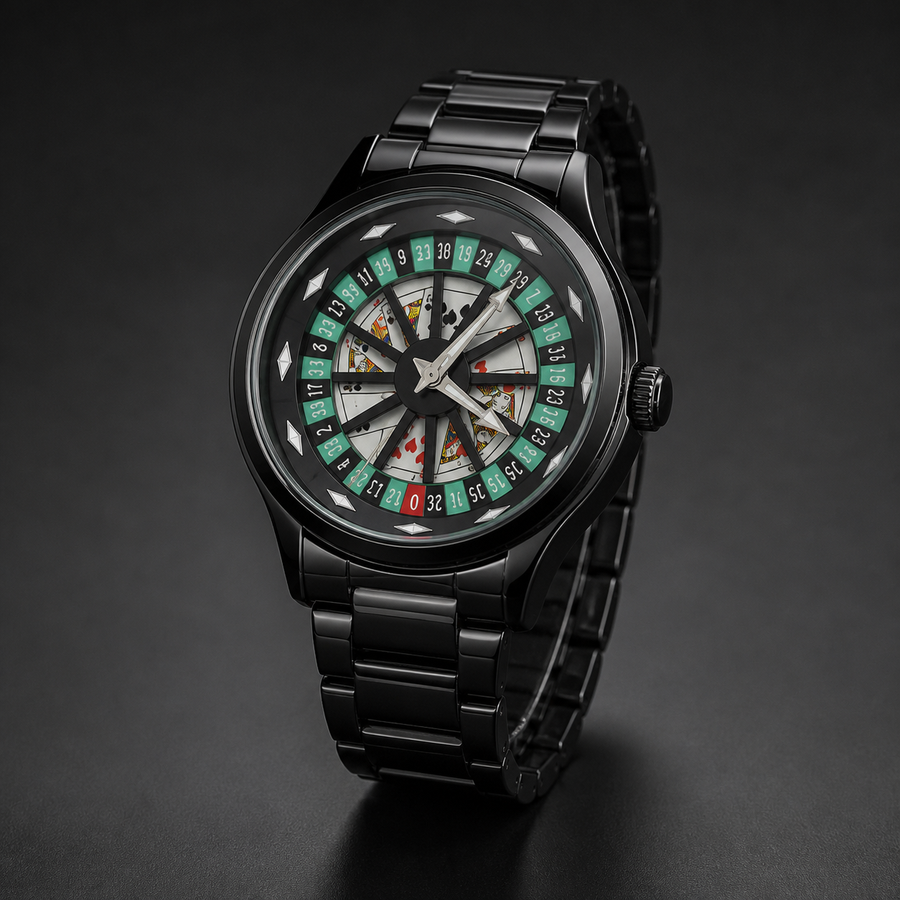 Men’s Angular Roulette-Dial Quartz Watch — product photo 02