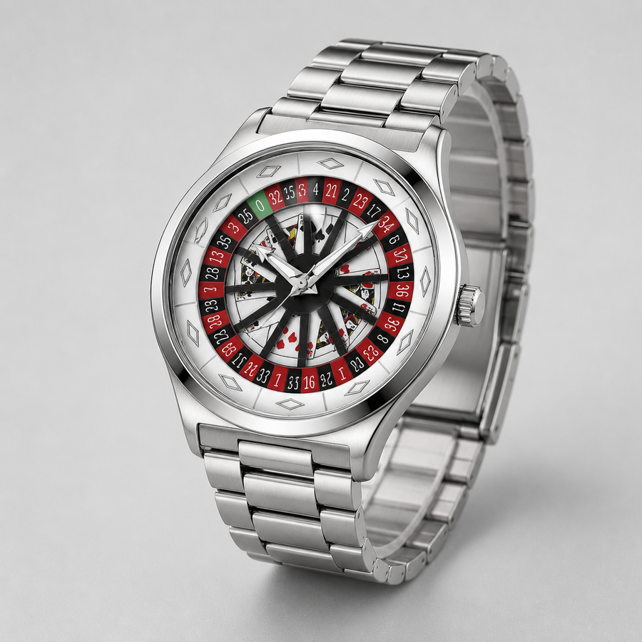 Men’s Angular Roulette-Dial Quartz Watch — product photo 03
