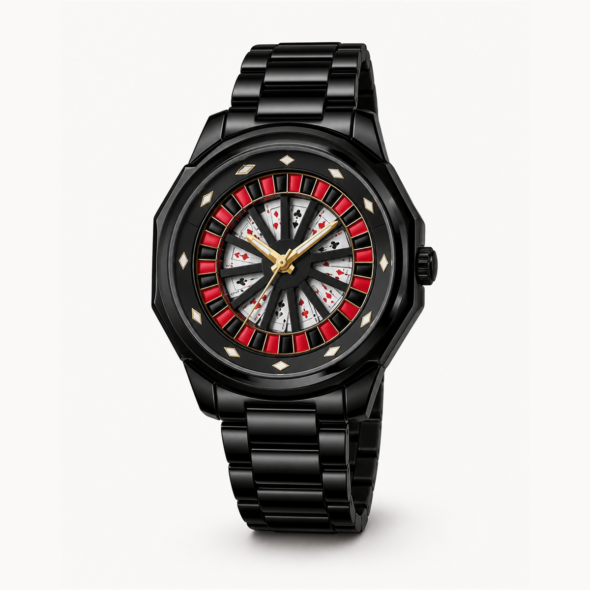 Men’s Angular Roulette-Dial Quartz Watch — product photo 07
