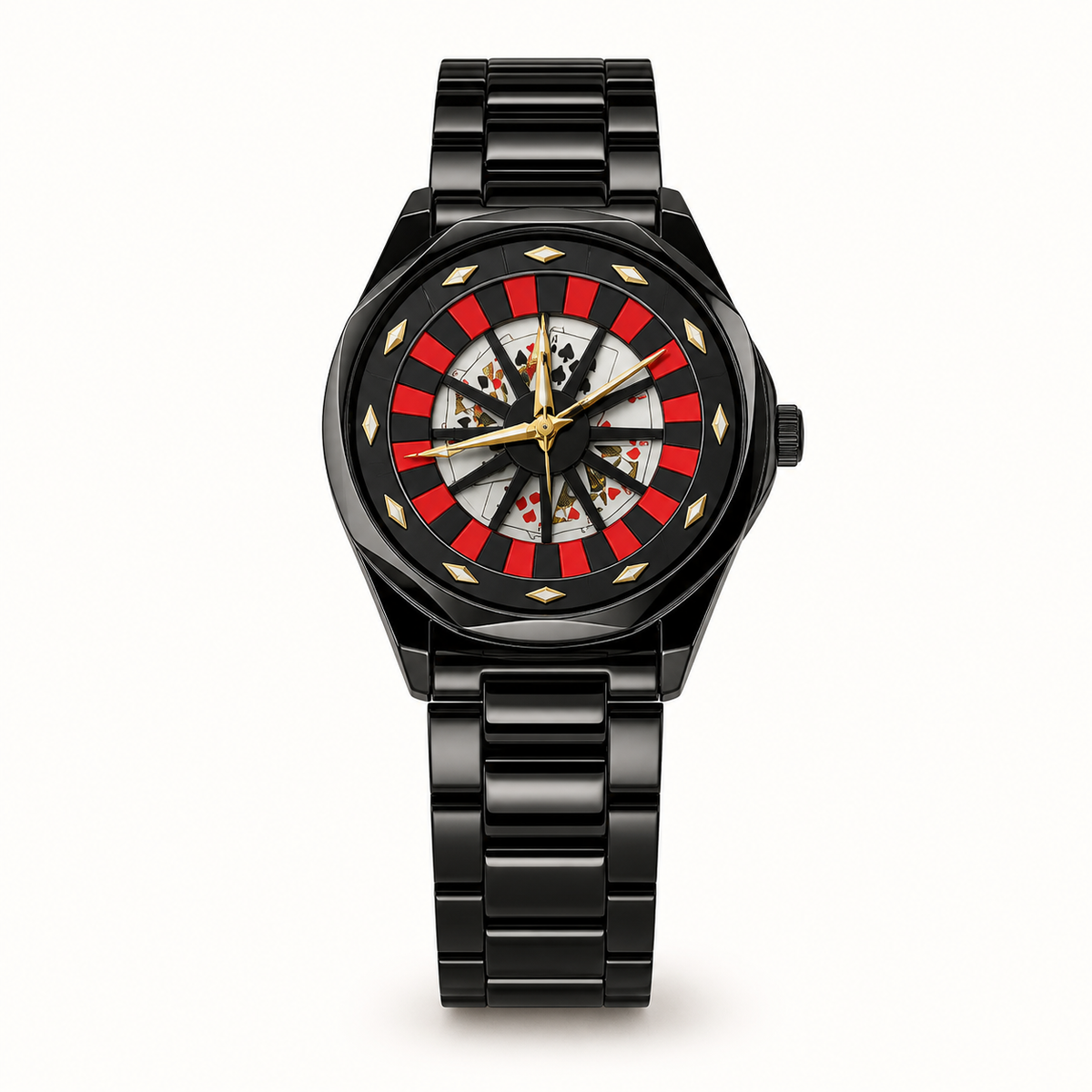 Men’s Angular Roulette-Dial Quartz Watch — product photo 12