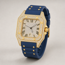 Men’s Rivet-Strap Roman Cushion Quartz Watch — product photo 03