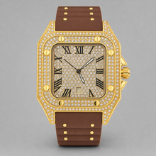 Men’s Rivet-Strap Roman Cushion Quartz Watch — product photo 06