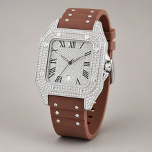 Men’s Rivet-Strap Roman Cushion Quartz Watch — product photo 09