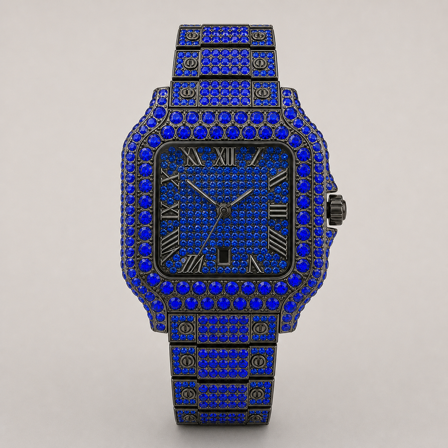 Men’s Full-Grid Roman Cushion Quartz Watch — product photo 02