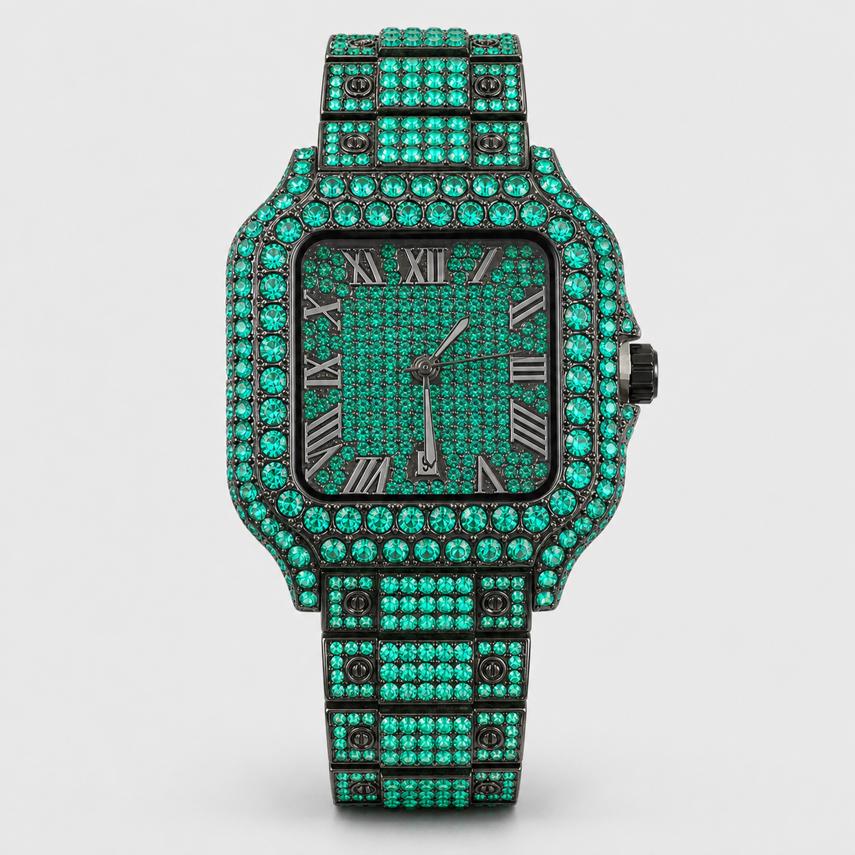 Men’s Full-Grid Roman Cushion Quartz Watch — product photo 03