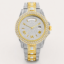 Men’s Sparse-Roman Round Quartz Watch — Gold, product photo 10