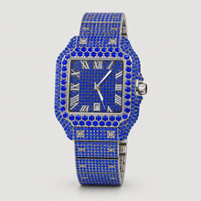 Men’s Monochrome Roman Halo Quartz Watch — Blue, product photo 04