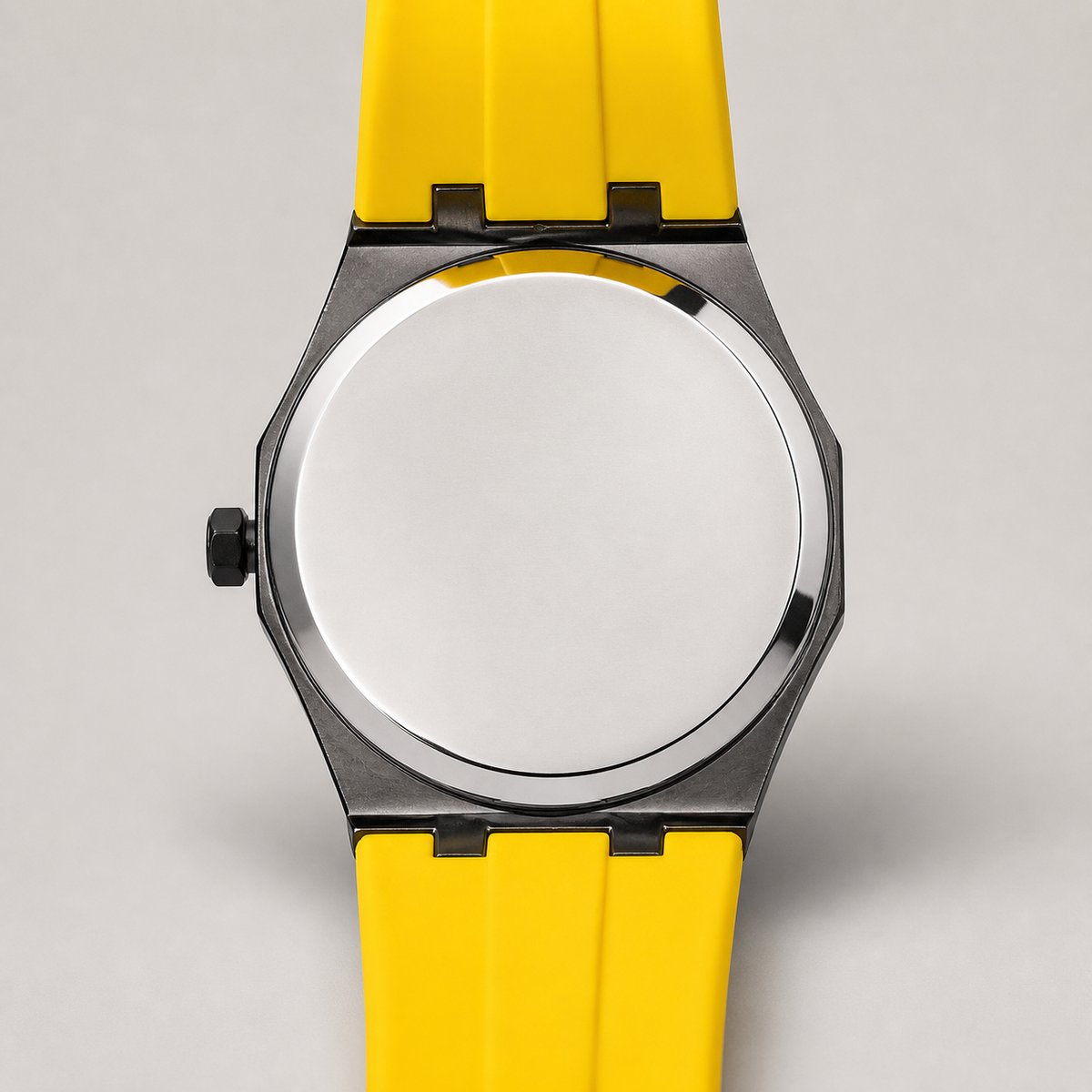 Men’s Colour-Strap Swirl-Dial Octagonal Quartz Watch — product photo 08