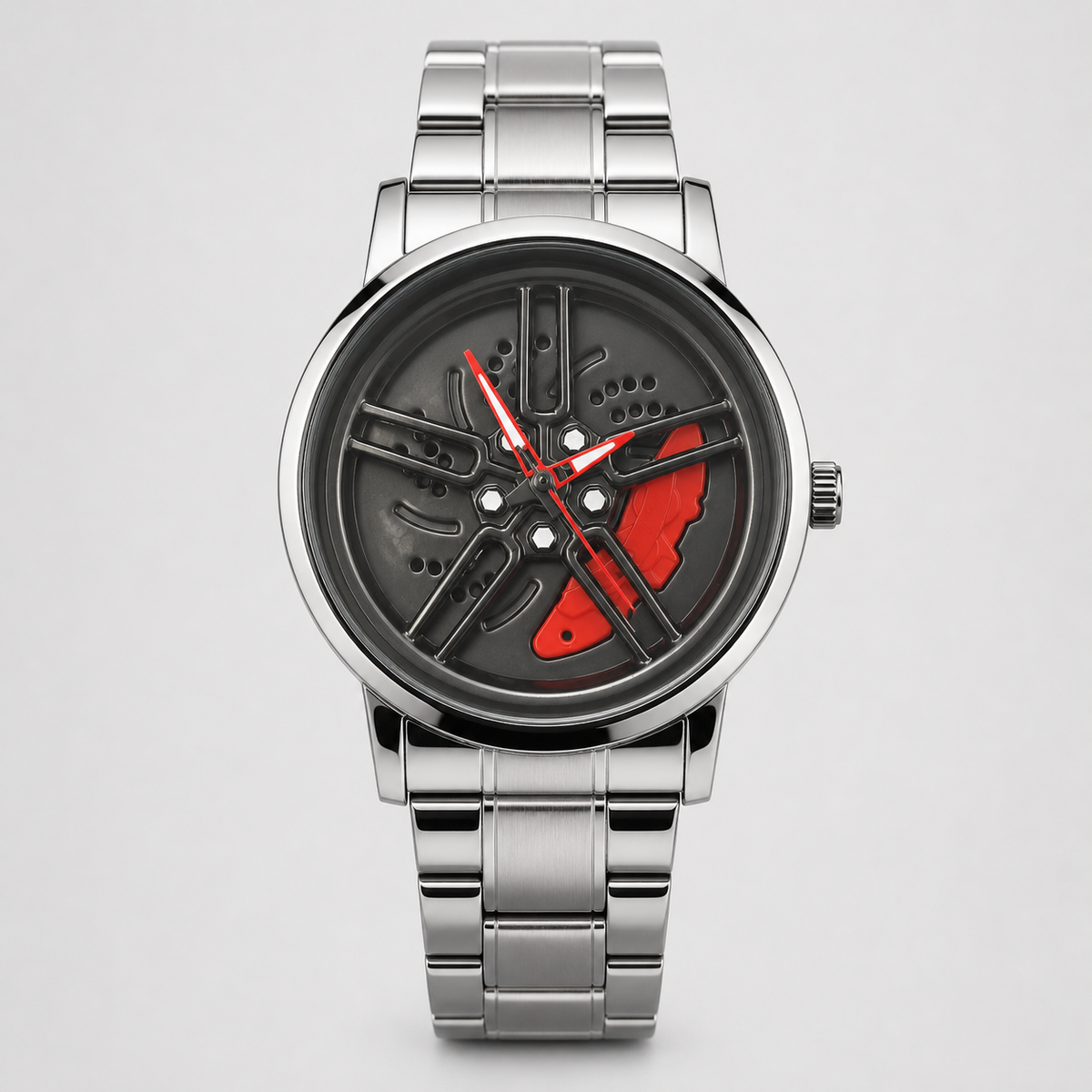 Men’s Colour-Sector Turbine-Dial Quartz Watch — product photo 08