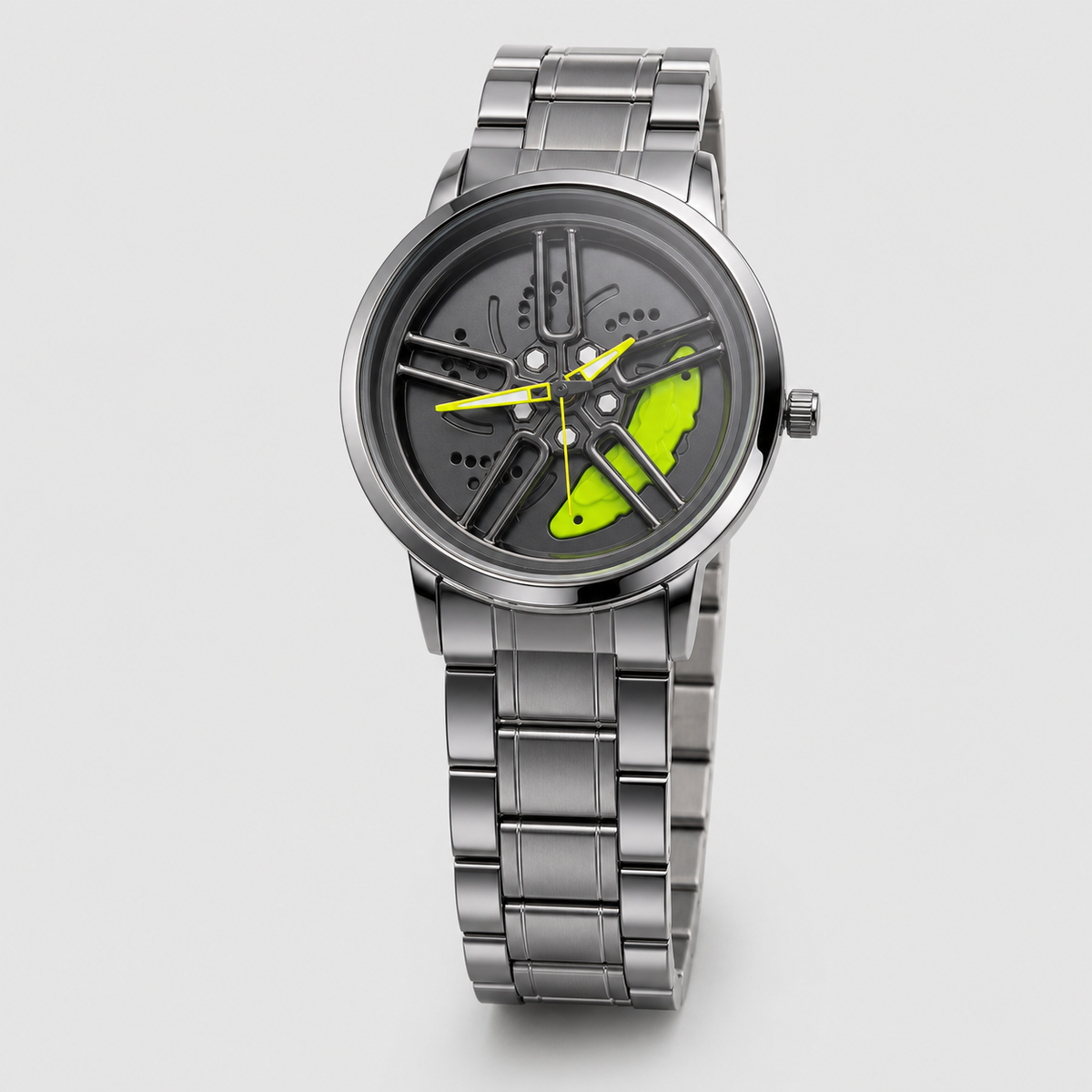 Men’s Colour-Sector Turbine-Dial Quartz Watch — product photo 09
