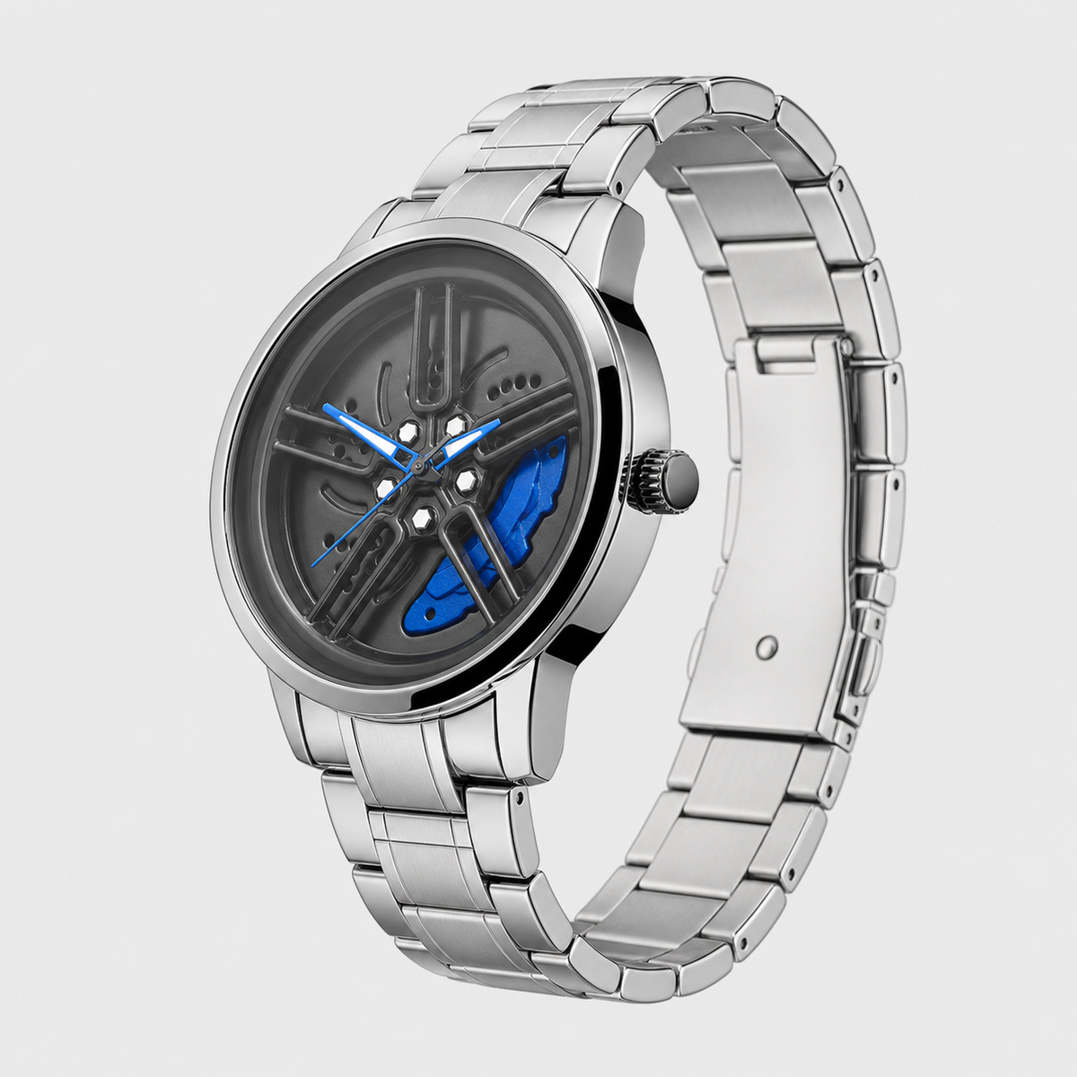 Men’s Colour-Sector Turbine-Dial Quartz Watch — product photo 10