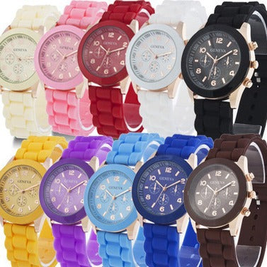 ETERNALS Silicone Strap Quartz Watch for Women — White — product image 01