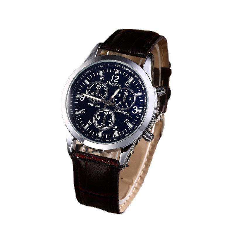 ETERNALS Sport Quartz Watch for Men — White plate with black belt — product image 05