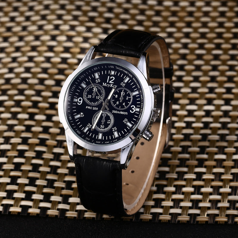 ETERNALS Sport Quartz Watch for Men — White plate with black belt — product image 11