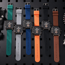 ETERNALS Square-Case Quartz Watch for Men — Black — product image 12