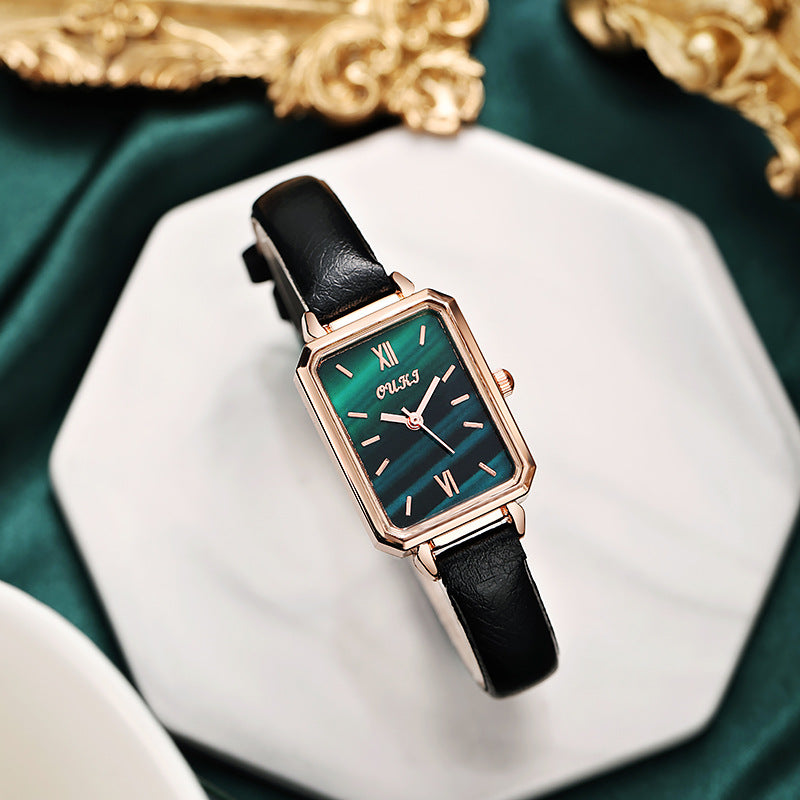 ETERNALS Square-Case Quartz Watch for Women — White — product image 01