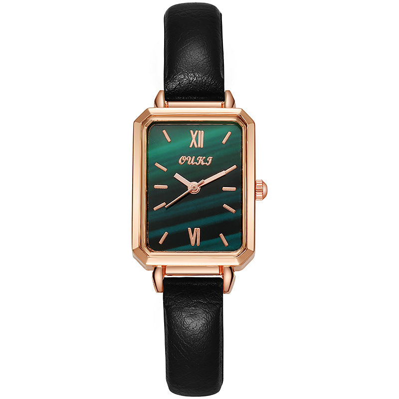 ETERNALS Square-Case Quartz Watch for Women — White — product image 02