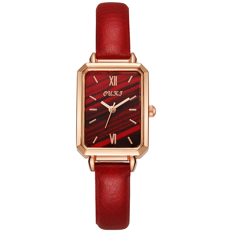 ETERNALS Square-Case Quartz Watch for Women — White — product image 05