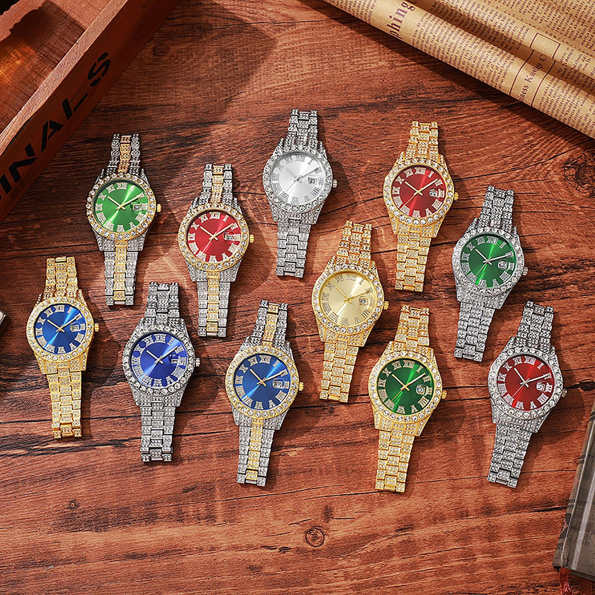 ETERNALS Stone-Detail Quartz Watch for Men — product image 04