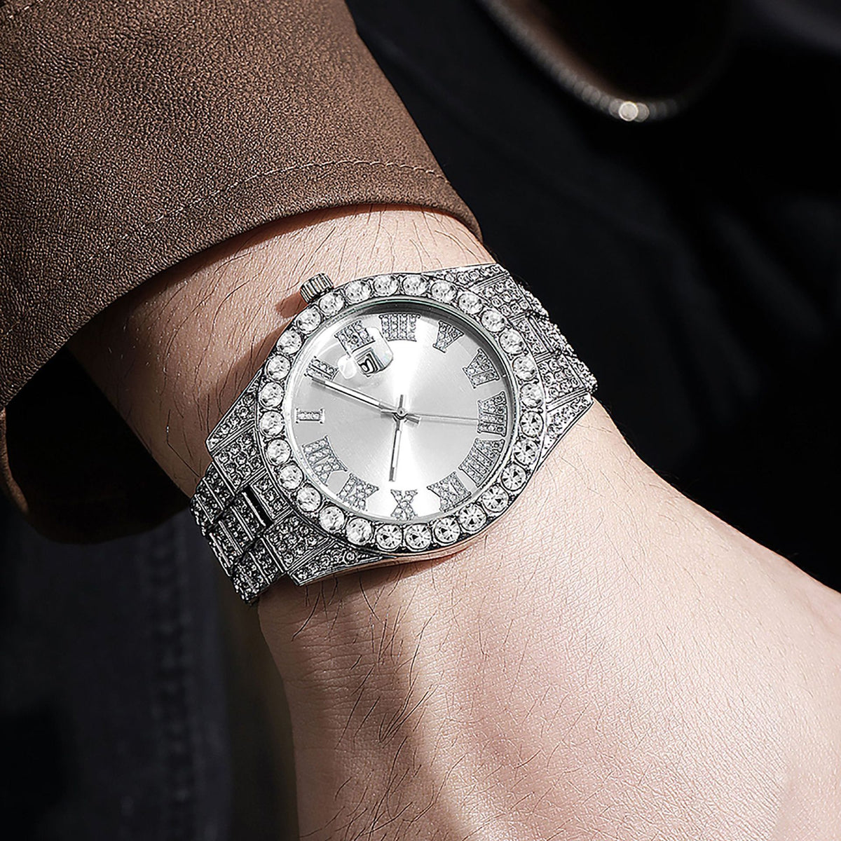 ETERNALS Stone-Detail Quartz Watch for Men — product image 10