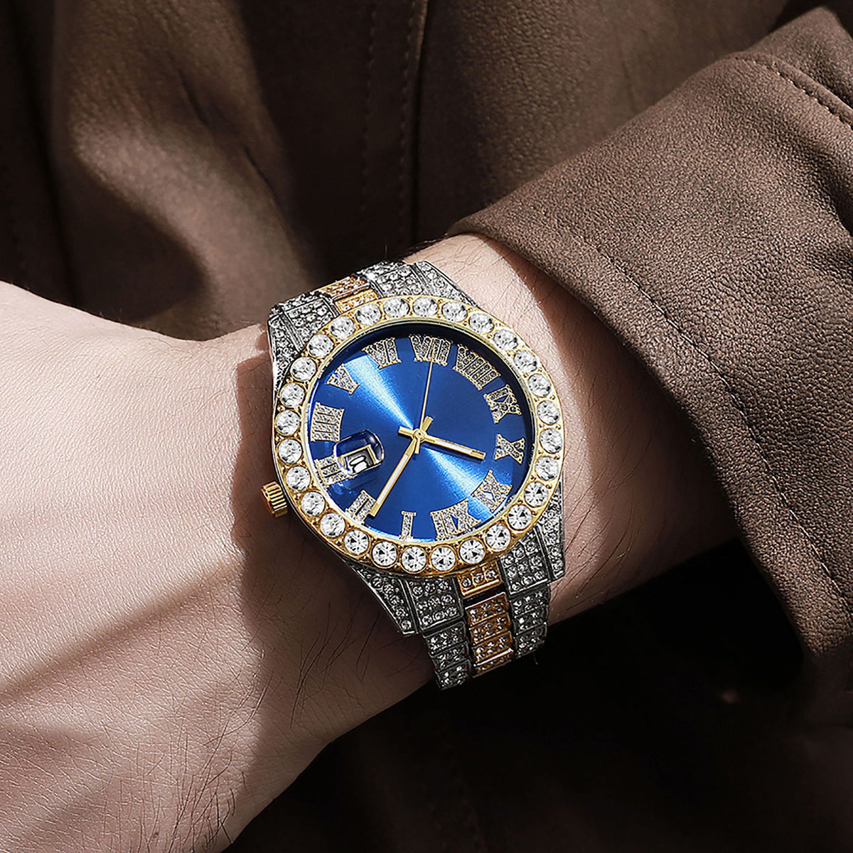ETERNALS Stone-Detail Quartz Watch for Men — product image 12