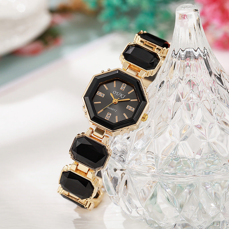ETERNALS Équinoxe Épure — Stone-effect decorative details; no gemstone claim — quartz watch — product image 01