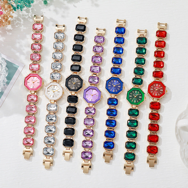 ETERNALS Équinoxe Épure — Stone-effect decorative details; no gemstone claim — quartz watch — product image 06