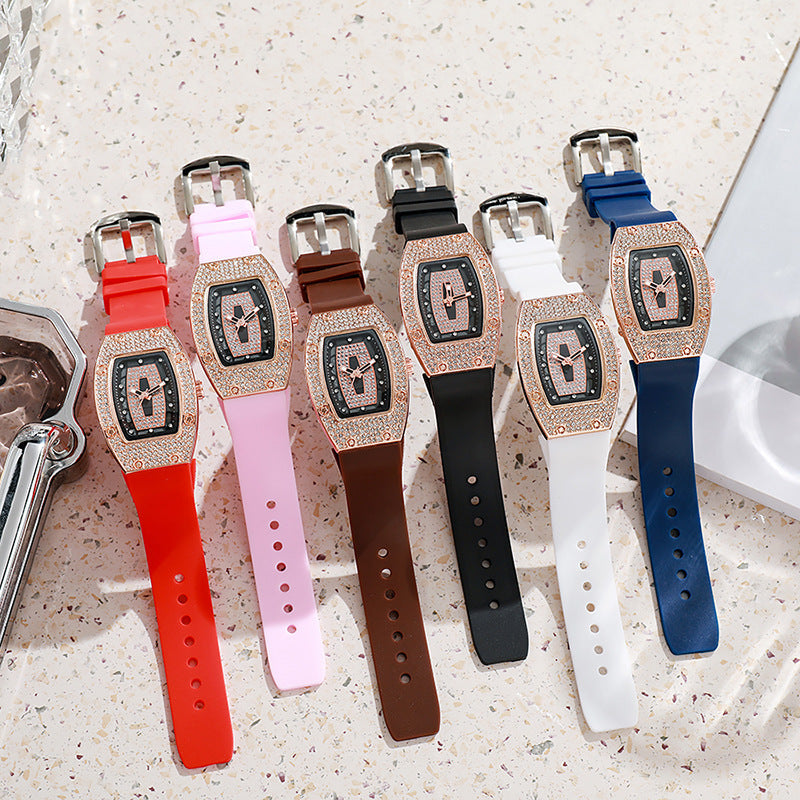 ETERNALS Stone-Detail Quartz Watch for Women — Black — product image 06